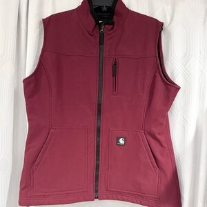 Carhartt Women’s Denwood Burgundy Softshell Lined Vest WV002 BRG-Size XL